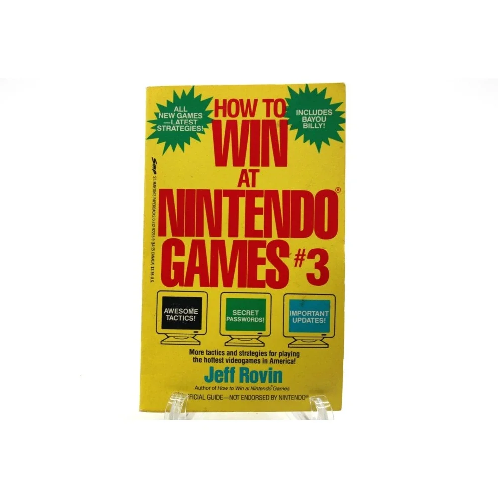 How to Win at Nintendo Games, No 3 Published 1990 VTG Paperback